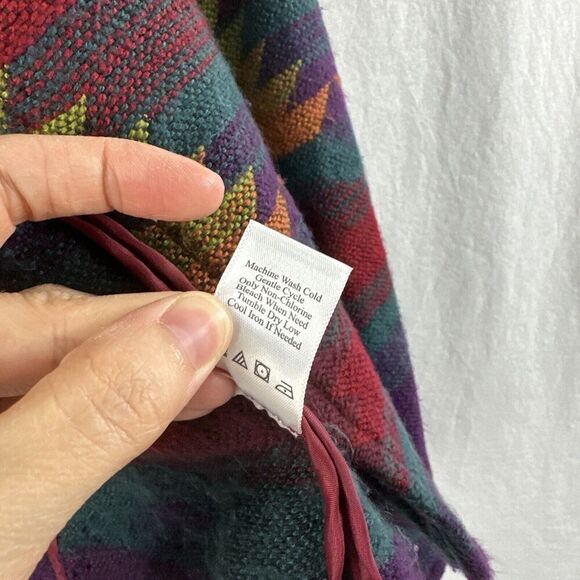 Coldwater Creek Colorful Southwestern Boho Metal Classp Artsy Blazer Womens S - Picture 14 of 16